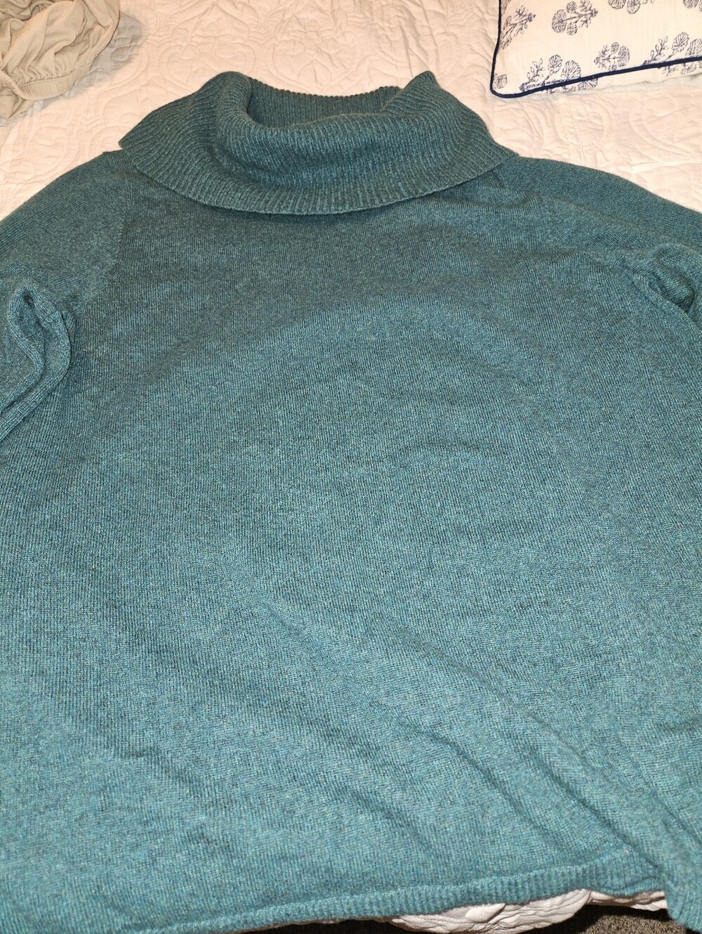Womens Talbots Cowl Neck Cashmere Tunic Length Sweater 3x